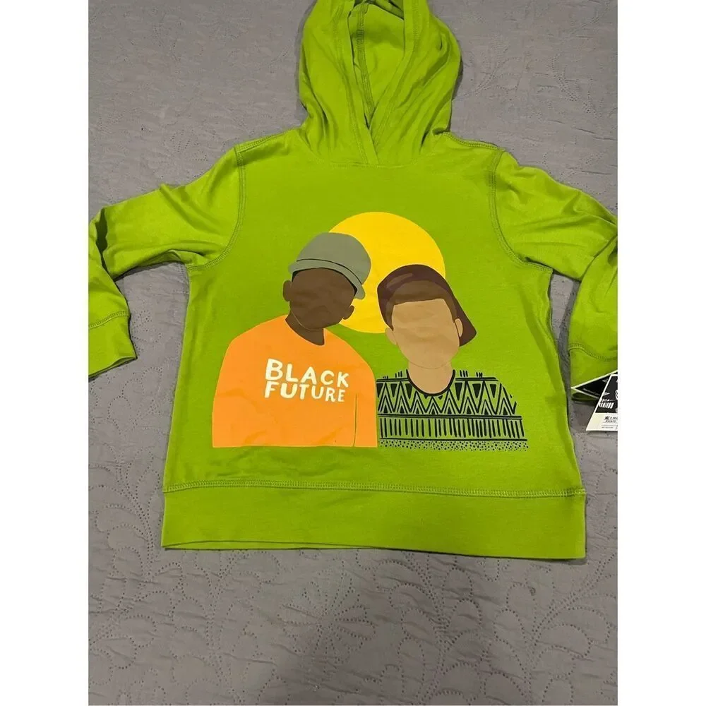 Target Black History Month Green Lightweight Hoodie Shirt XS 4/5 New